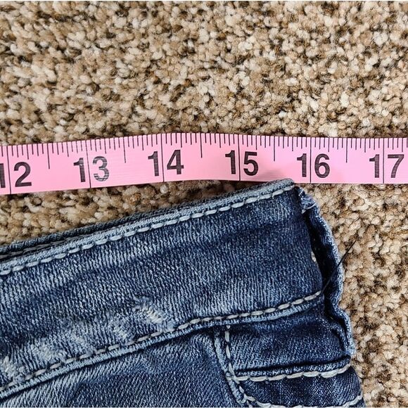 Silver Lola Flare Jeans 27 Inseam Hole Distressed - Picture 13 of 16